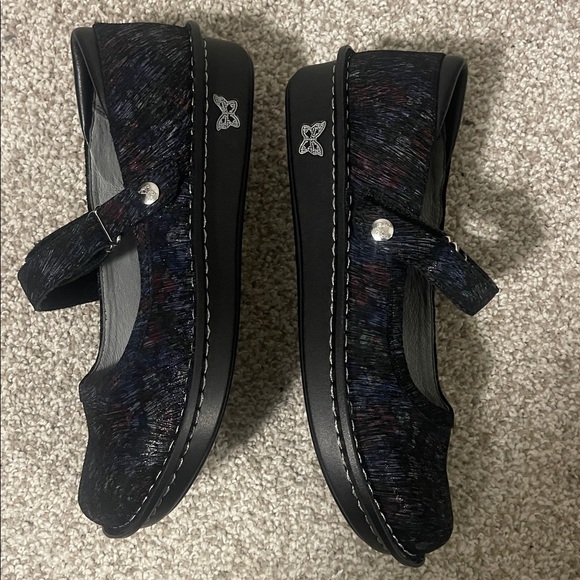 Stylish Black Women's Shoes Alegria Belle Desert Black Leather Mary size 10.5 - Picture 10 of 11